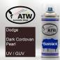 Preview: Dodge, Dark Cordovan Pearl, UV / GUV: 400ml Sprühdose, von ATW Autoteile West.